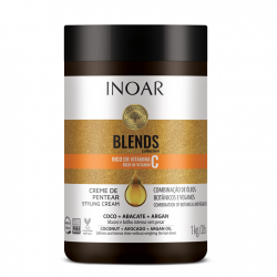 INOAR Blends Styling Cream - plaukų formavimo kremas su vitaminu C 1000 g