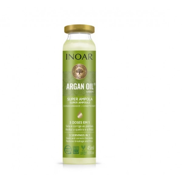 INOAR Argan Oil Ampola - plaukų ampulė su argano aliejumi 45 ml