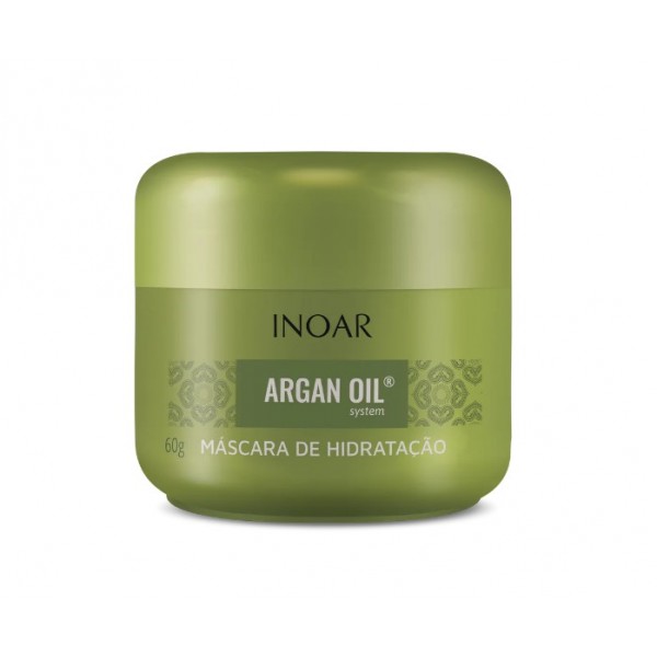 INOAR Argan Oil Mask - intensyviai drėkinanti plaukų kaukė su Argano aliejumi 60 g