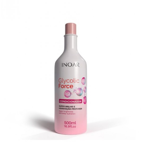 INOAR Glycolic Force Conditioner - kondicionierius porėtam plaukui 500ml.