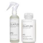 Intensyvaus poveikio plaukų atkuriamasis Olaplex No. 0 ir No. 3 namų rinkinys