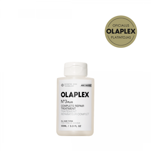 Olaplex No.3 PLUS complete repair treatment - atkuriamoji, stiprinanti priemonė pažeistiems plaukams, 100ml.