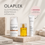 Olaplex No.6 glotninantis kremas, Olaplex No.7 aliejukas + DOVANA Olaplex No.9 serumas
